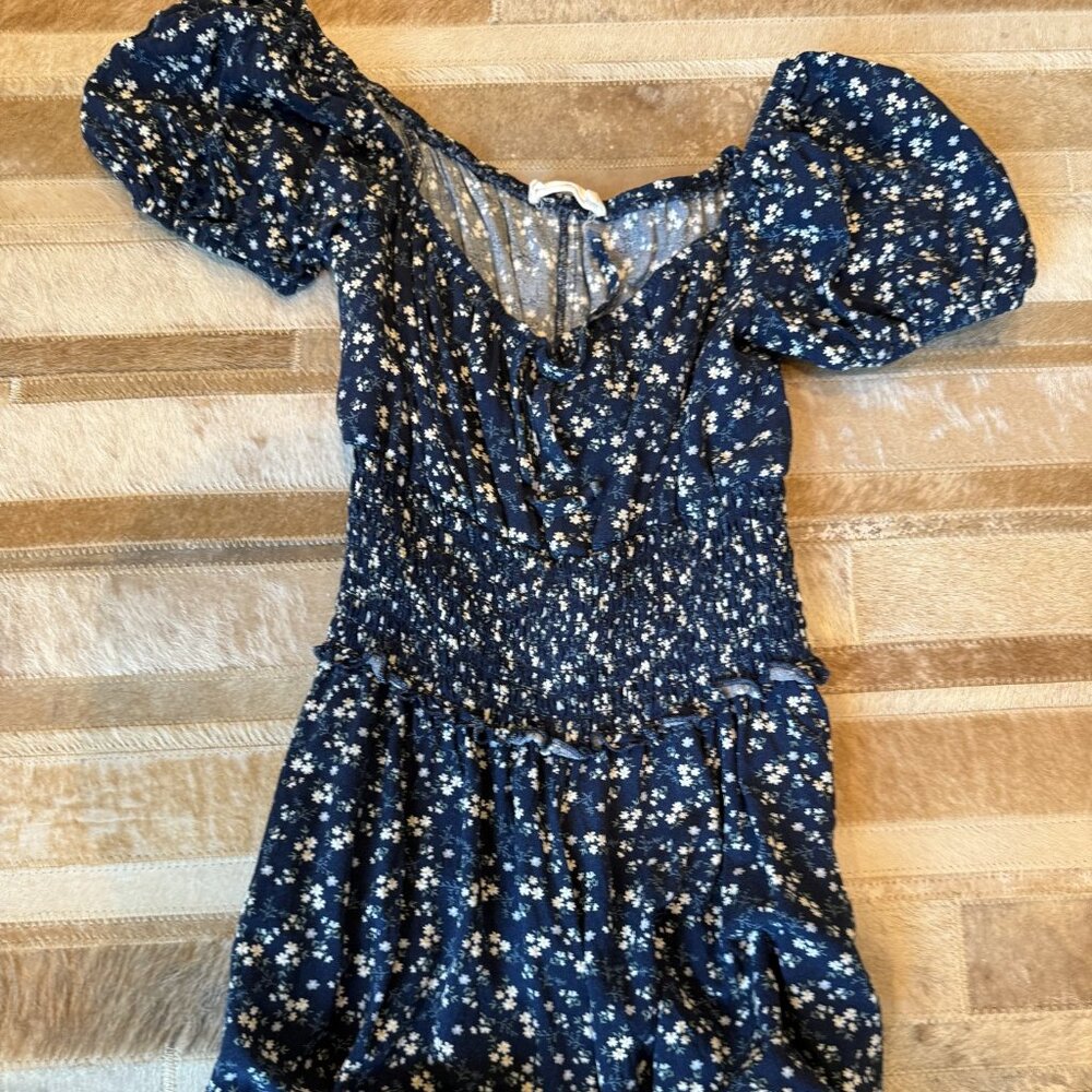Blue floral Altard state romper dress